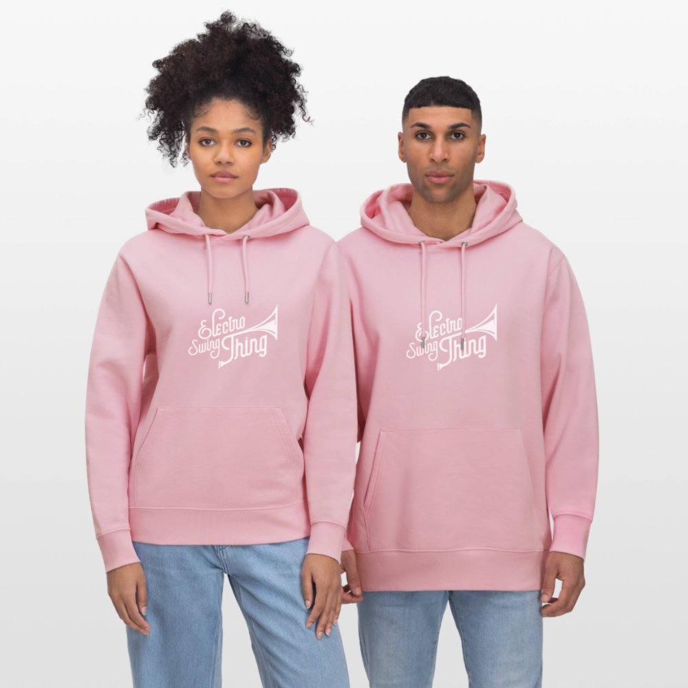 Electro Swing Thing – Bio Hoodie (Unisex, Großer Frontprint) - cotton pink