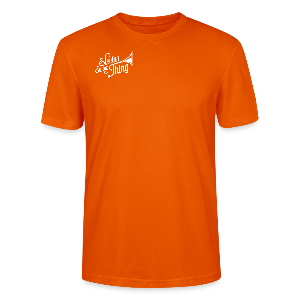 Electro Swing Thing – Bio T-Shirt (Unisex, Front & Kleiner Back Print) - bright orange