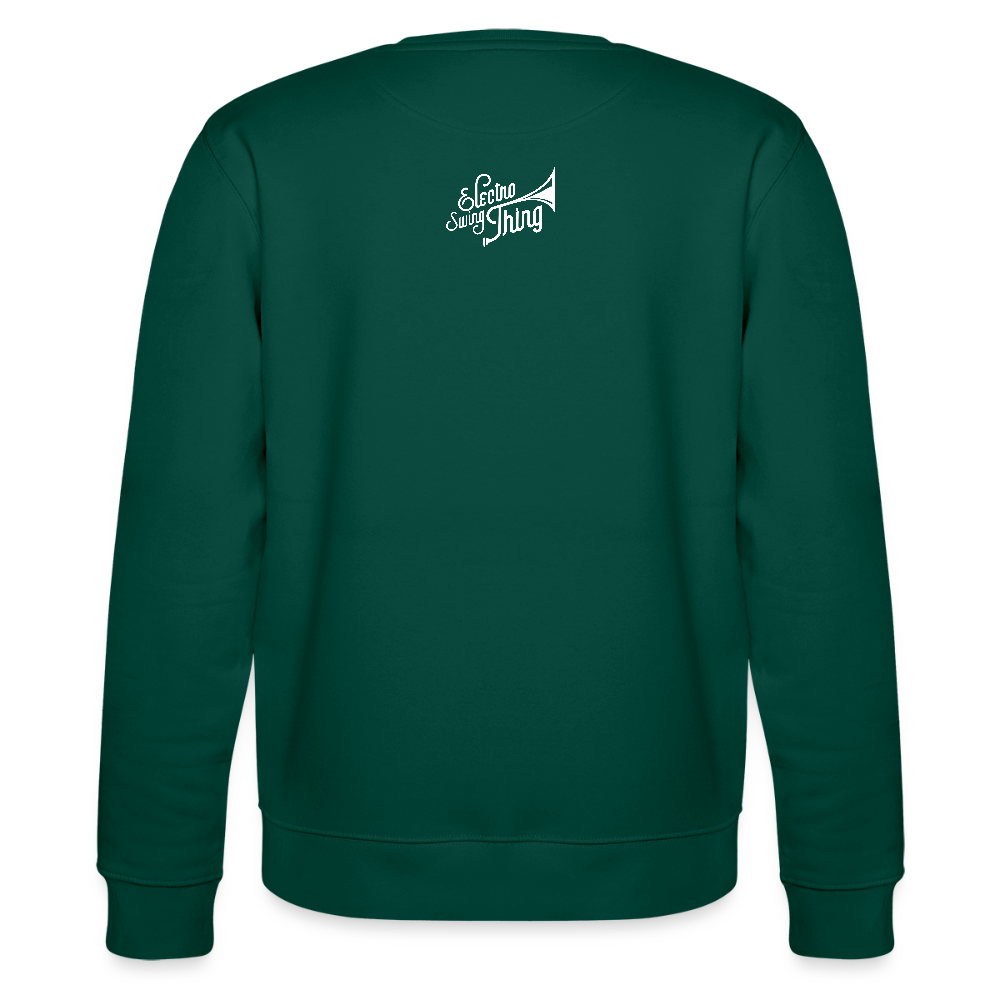 Electro Swing Thing – Bio Sweatshirt (Unisex, Front & Kleiner Back Print) - forest