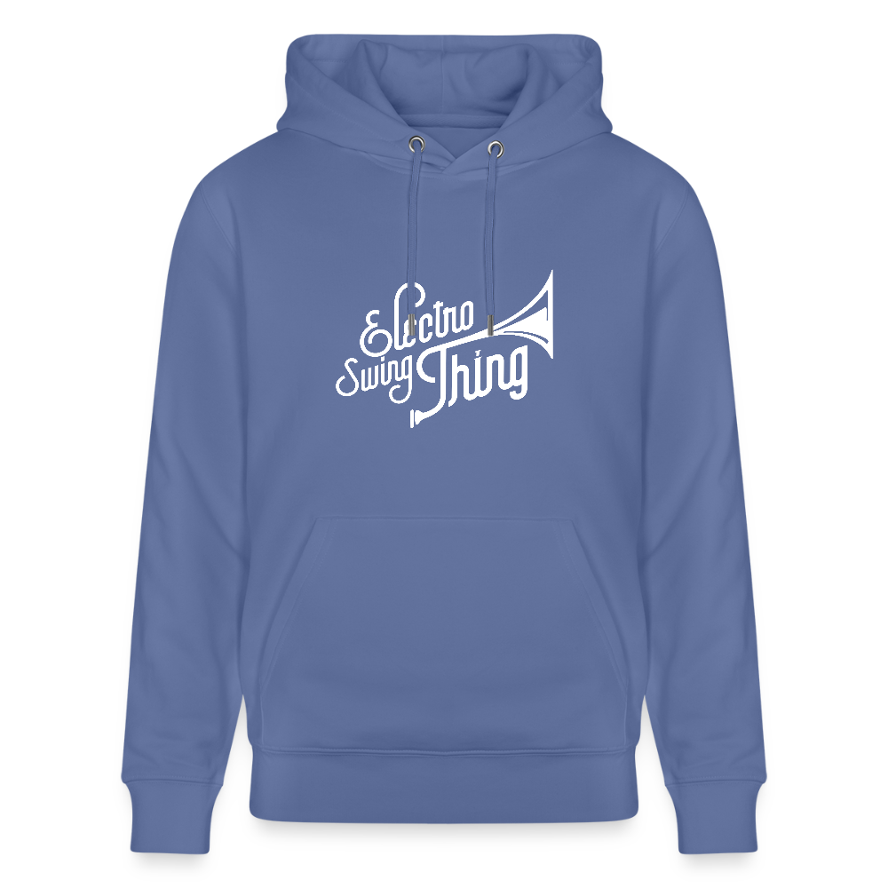 Electro Swing Thing – Bio Hoodie (Unisex, Großer Frontprint) - bright blue