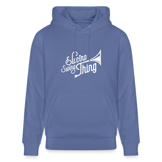 Electro Swing Thing – Bio Hoodie (Unisex, Großer Frontprint) - bright blue