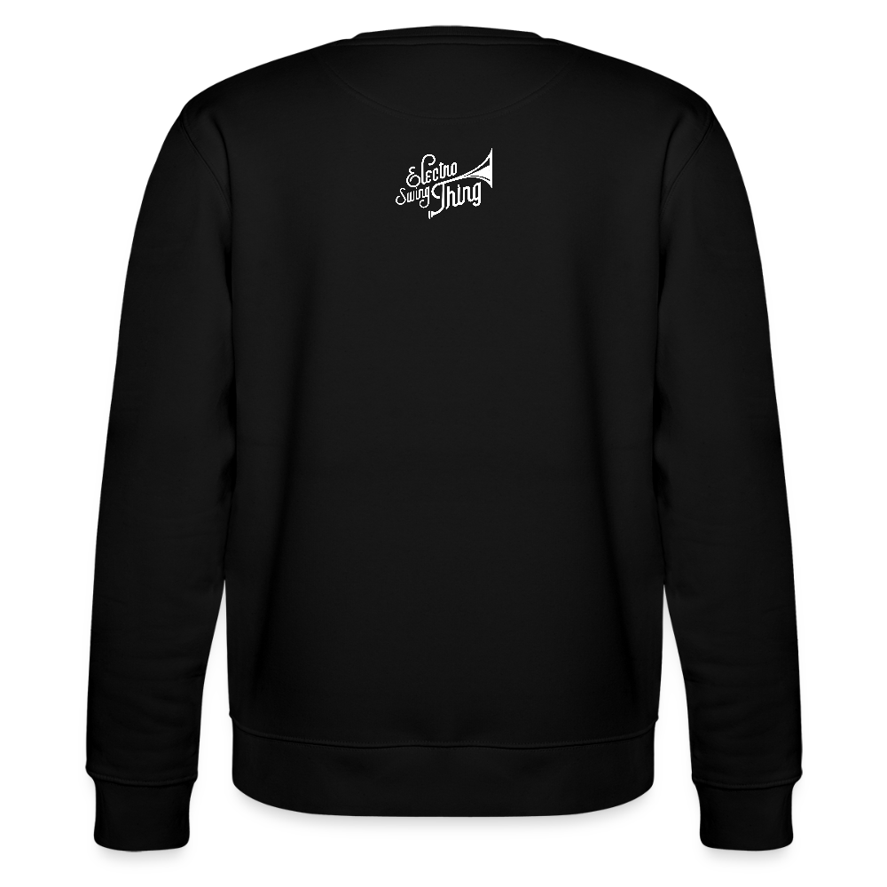 Electro Swing Thing – Bio Sweatshirt (Unisex, Front & Kleiner Back Print) - black