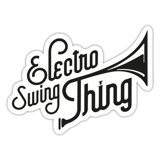 Electro Swing Thing – Sticker (matt, Vinyl) - white matte