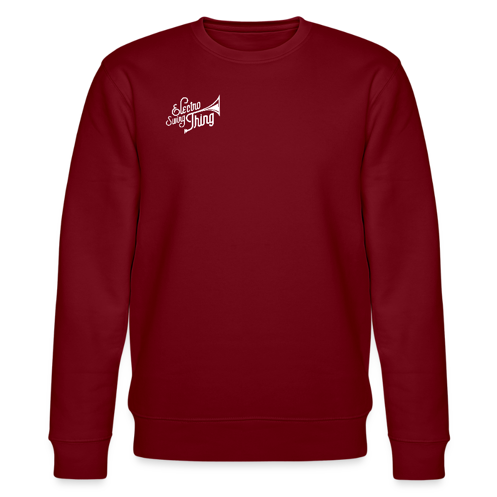 Electro Swing Thing – Bio Sweatshirt (Unisex, Front & Kleiner Back Print) - burgundy