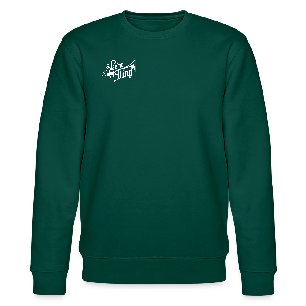 Electro Swing Thing – Bio Sweatshirt (Unisex, Front & Kleiner Back Print) - forest