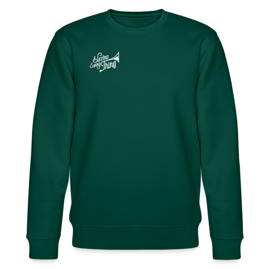 Electro Swing Thing – Bio Sweatshirt (Unisex, Front & Kleiner Back Print) - forest
