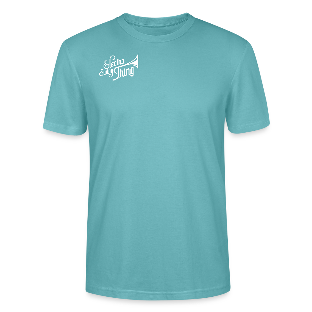 Electro Swing Thing – Bio T-Shirt (Unisex, Front & Kleiner Back Print) - pastel turquoise