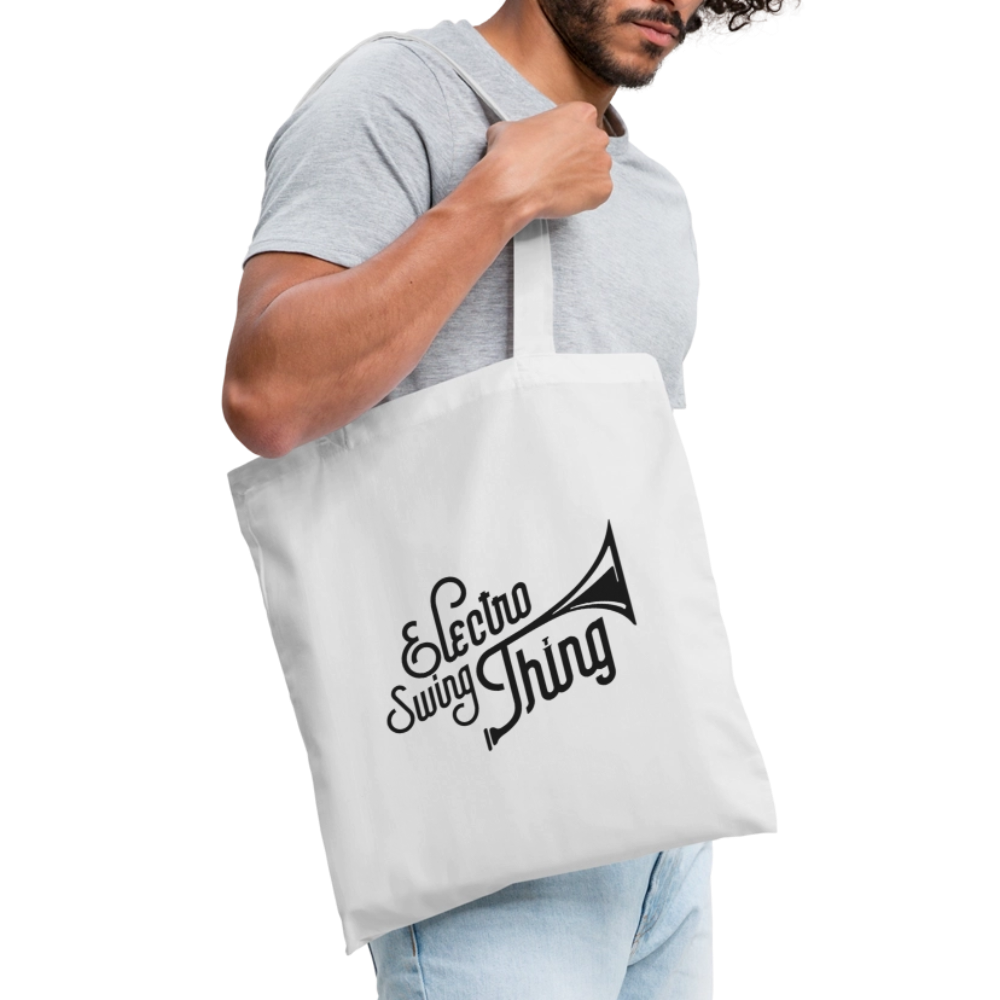 Electro Swing Thing – Tote Bag (Schwarzer Frontprint) - white