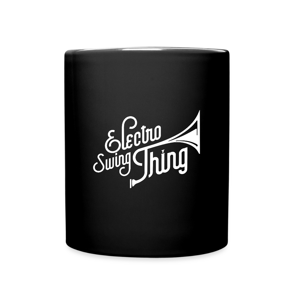Electro Swing Thing – Keramiktasse (Schwarz | Weißer Print) - black