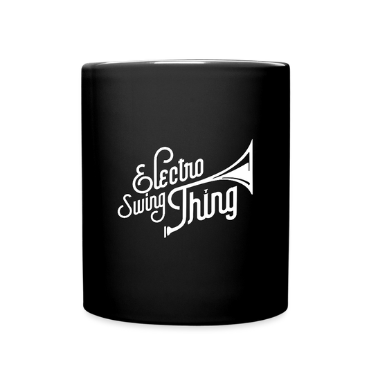 Electro Swing Thing – Keramiktasse (Schwarz | Weißer Print) - black