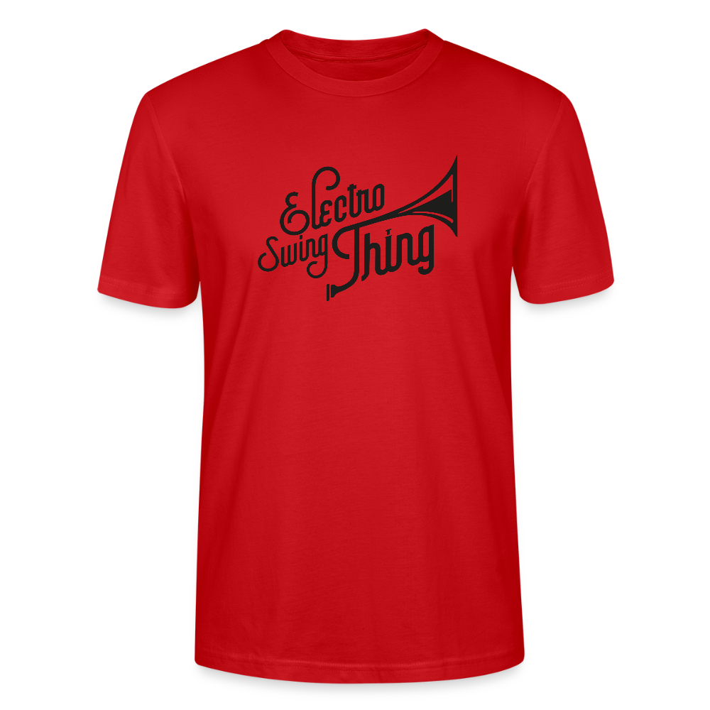 Electro Swing Thing – Unisex Bio T-Shirt (Großer Frontprint & Kleiner Backprint) - red