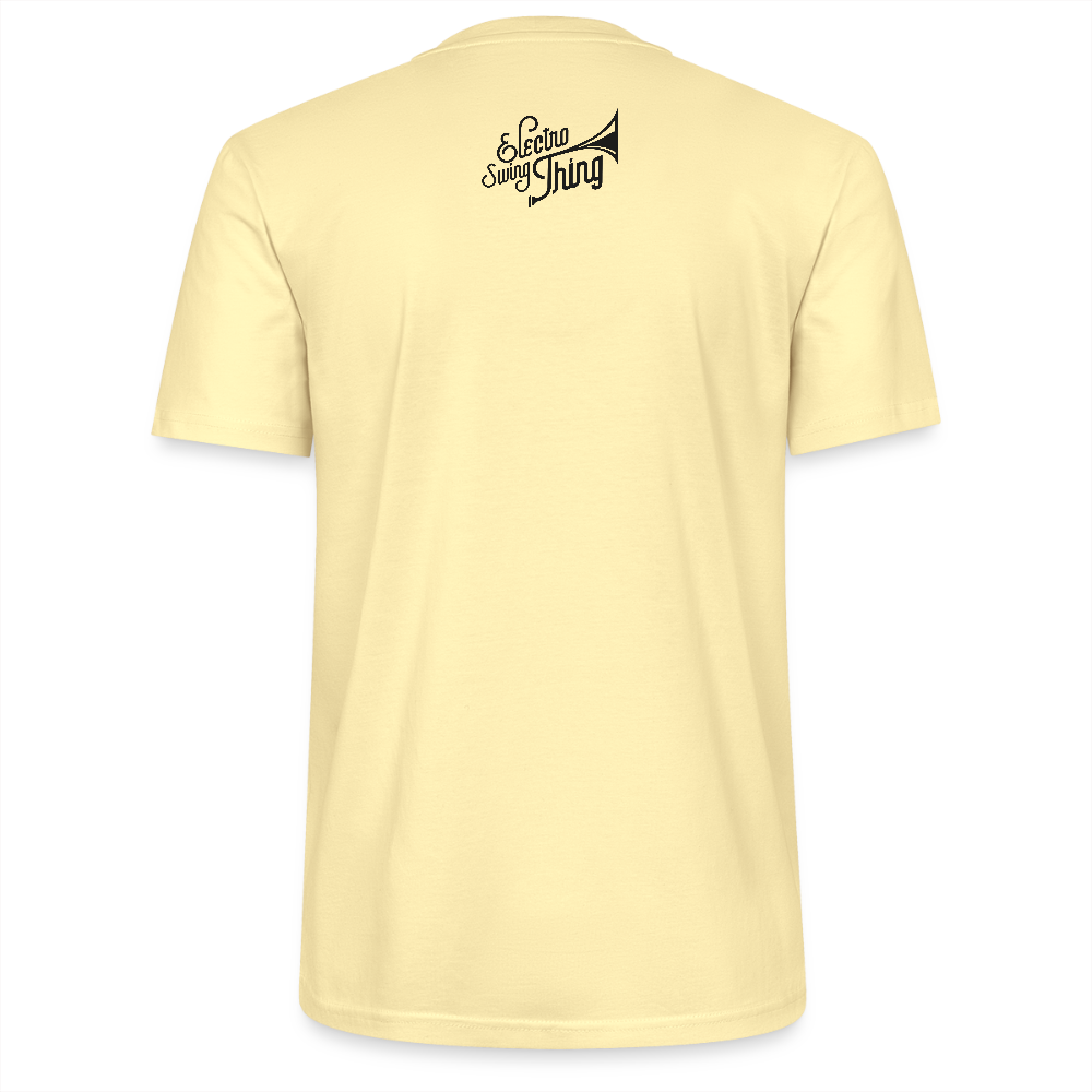 Electro Swing Thing – Unisex Bio T-Shirt (Großer Frontprint & Kleiner Backprint) - cream