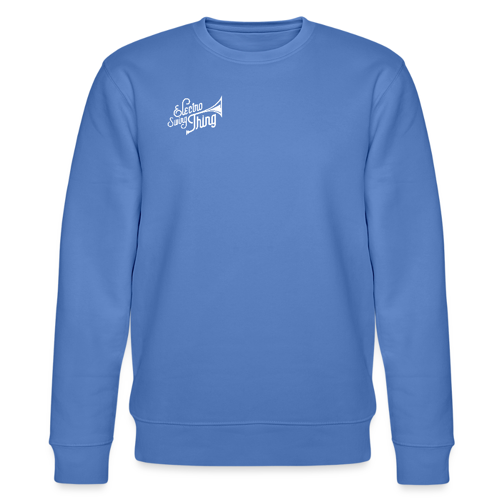 Electro Swing Thing – Bio Sweatshirt (Unisex, Front & Kleiner Back Print) - bright blue
