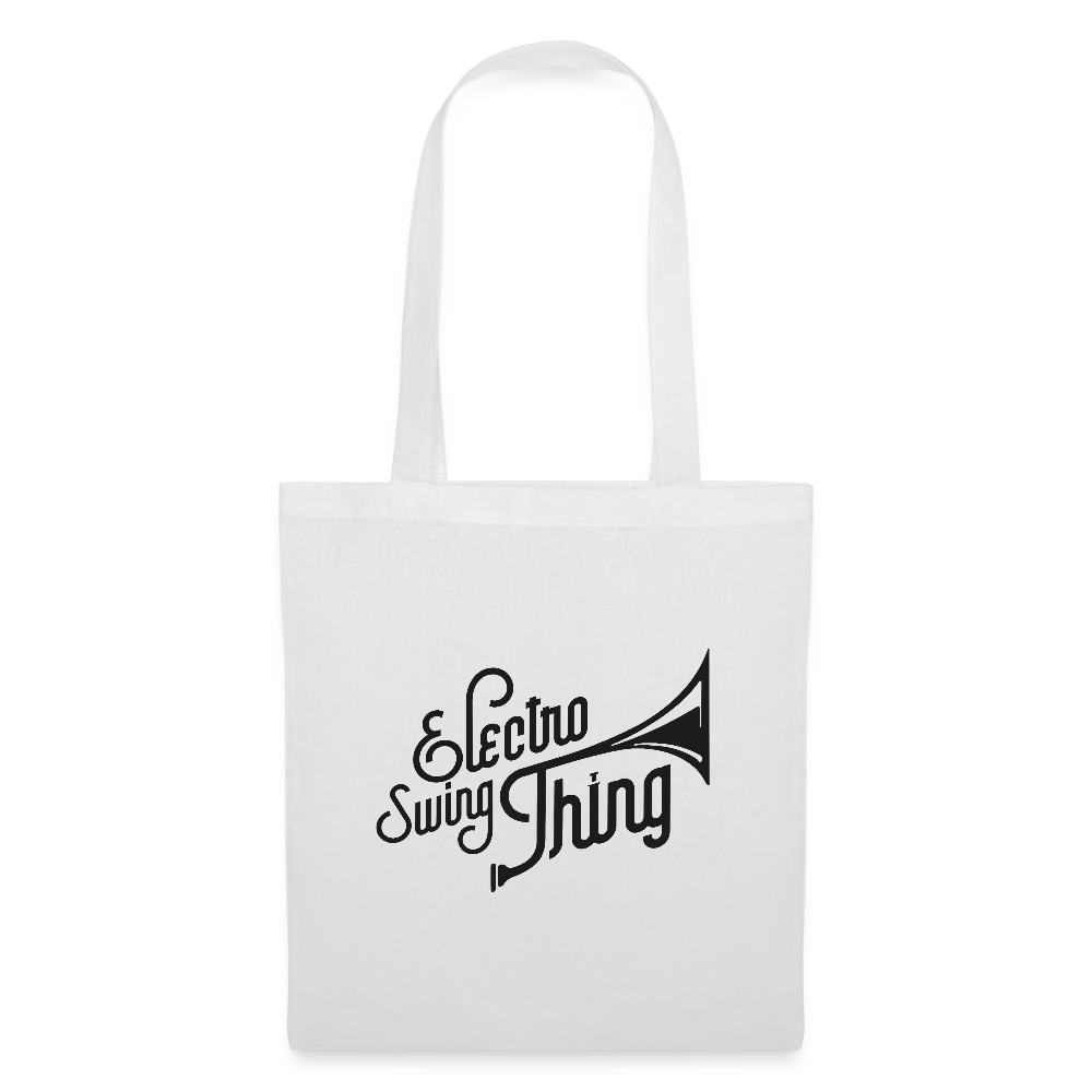 Electro Swing Thing – Tote Bag (Schwarzer Frontprint) - white