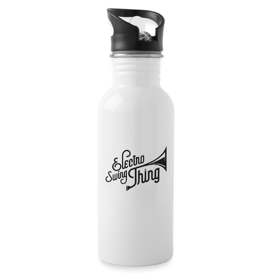 Electro Swing Thing – Trinkflasche (600 ml, Edelstahl) - white