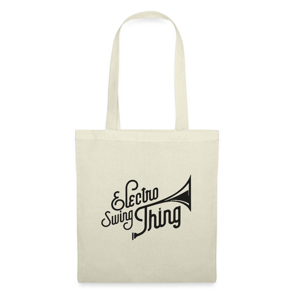 Electro Swing Thing – Tote Bag (Schwarzer Frontprint) - nature