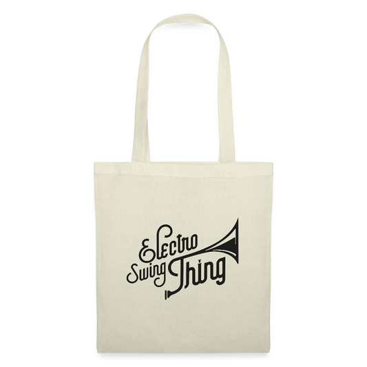 Electro Swing Thing – Tote Bag (Schwarzer Frontprint) - nature