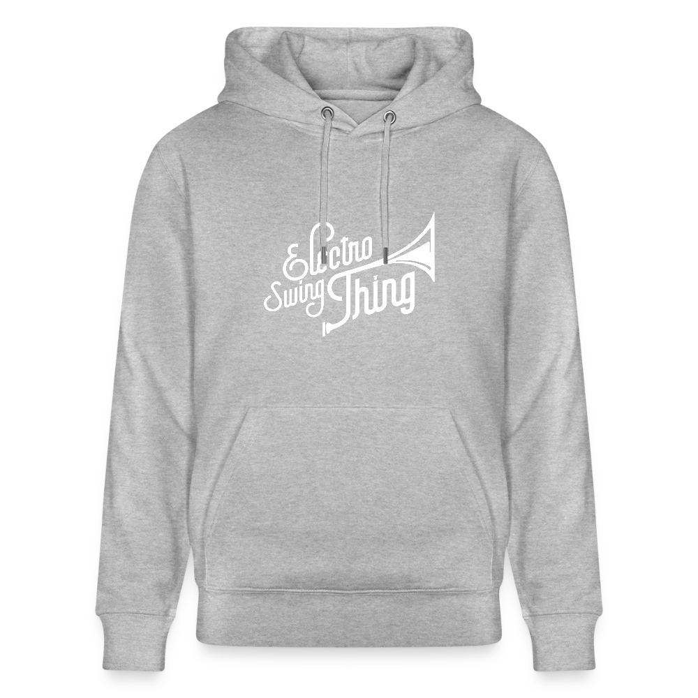 Electro Swing Thing – Bio Hoodie (Unisex, Großer Frontprint) - heather grey