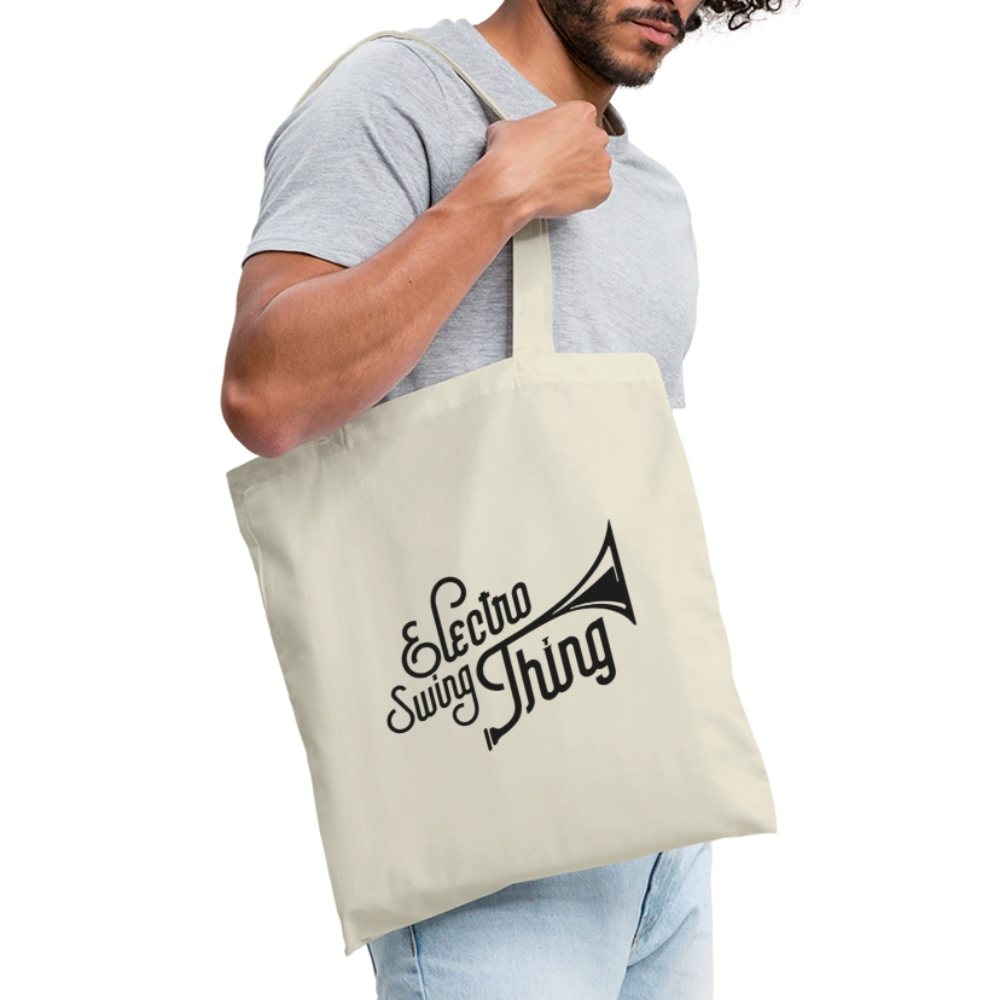 Electro Swing Thing – Tote Bag (Schwarzer Frontprint) - nature