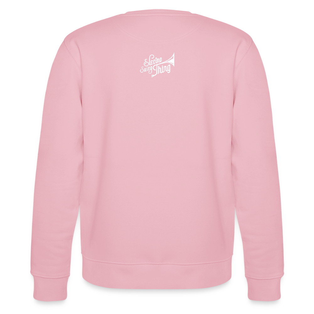 Electro Swing Thing – Bio Sweatshirt (Unisex, Front & Kleiner Back Print) - cotton pink