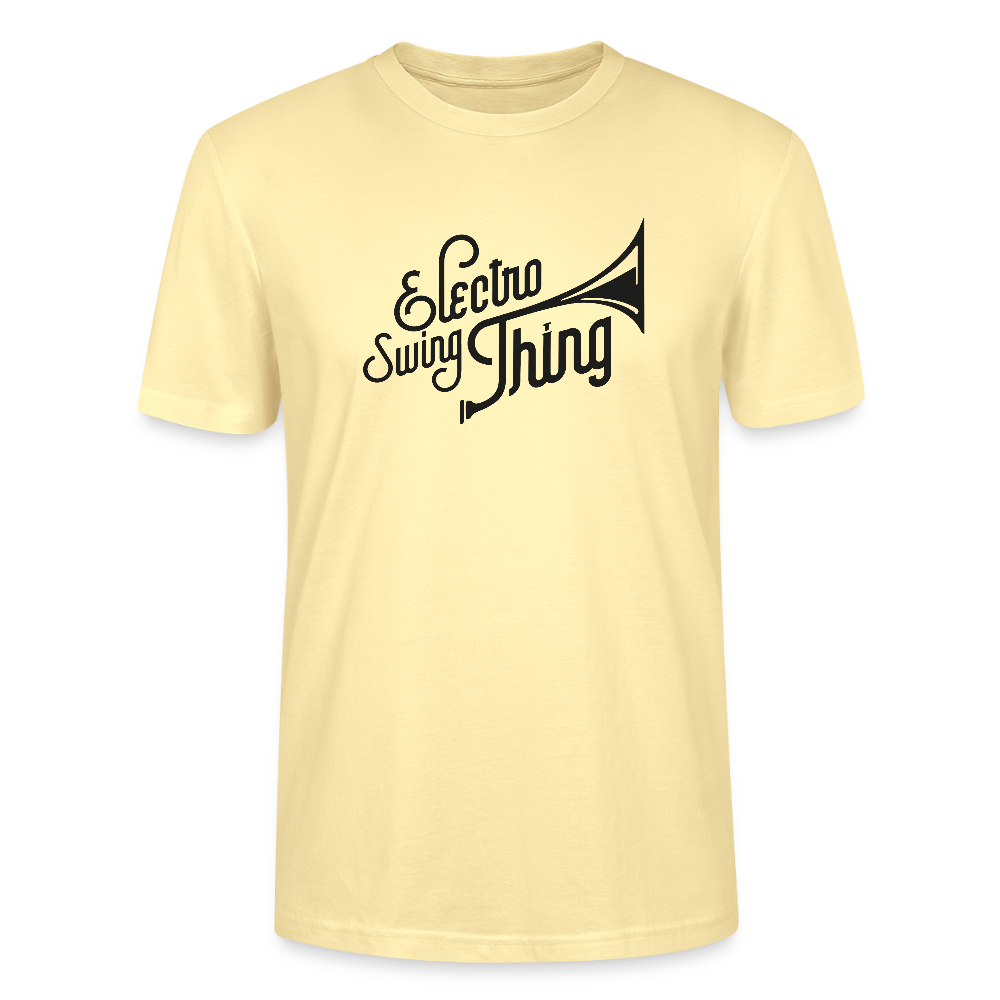Electro Swing Thing – Unisex Bio T-Shirt (Großer Frontprint & Kleiner Backprint) - cream