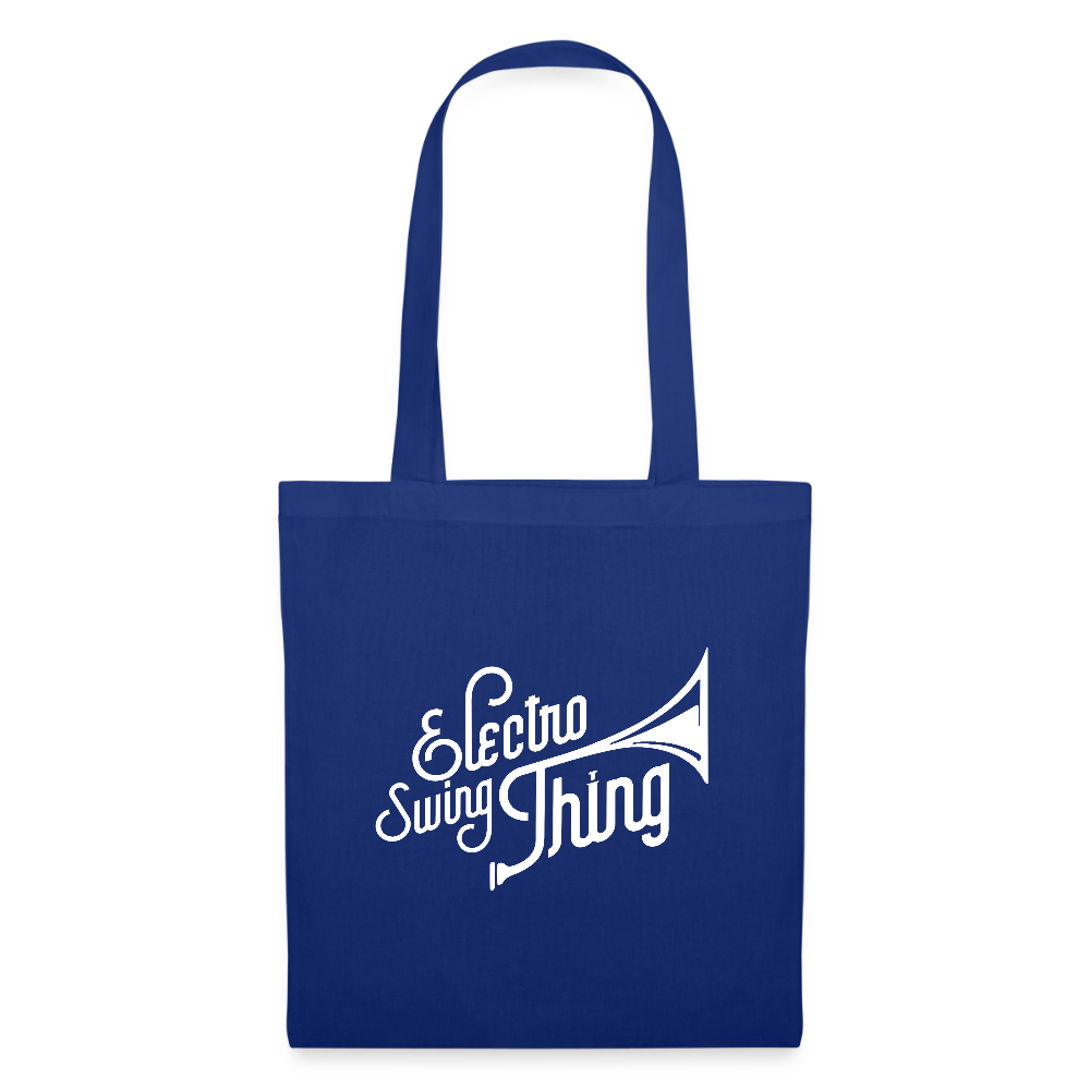 Electro Swing Thing – Tote Bag (Weißer Frontprint) - royal blue