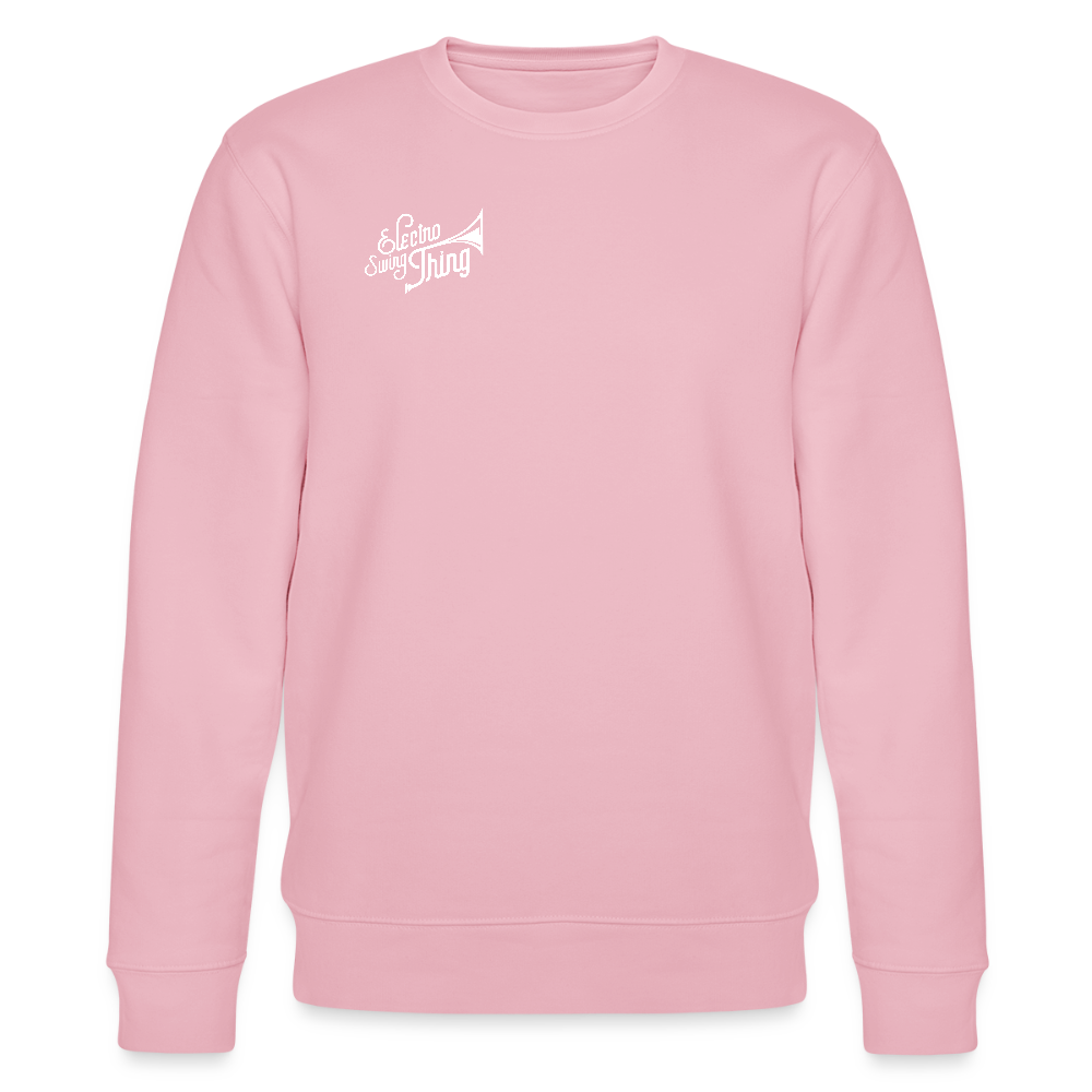 Electro Swing Thing – Bio Sweatshirt (Unisex, Front & Kleiner Back Print) - cotton pink