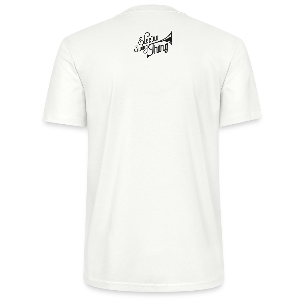 Electro Swing Thing – Unisex Bio T-Shirt (Großer Frontprint & Kleiner Backprint) - white
