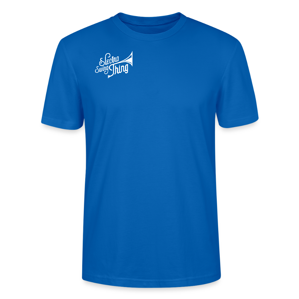 Electro Swing Thing – Bio T-Shirt (Unisex, Front & Kleiner Back Print) - peacock-blue